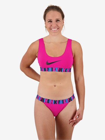 Nike Swim Athletic Bikini Bottoms in Pink