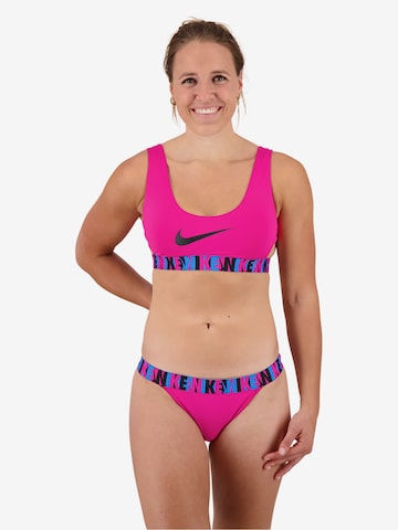 Bas de bikini sport Nike Swim en rose