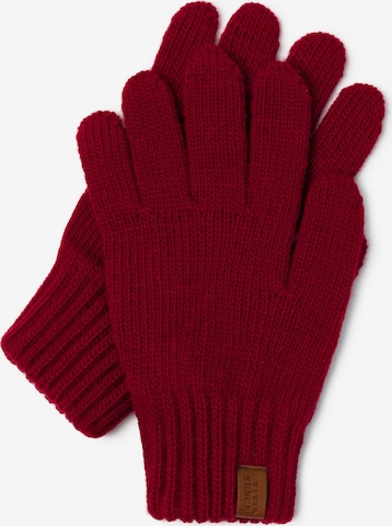 Vivisence Vingerhandschoenen '7014R' in Rood: voorkant