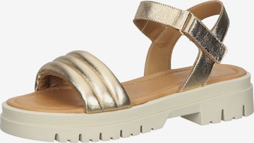 SANSIBAR Sandals in Gold: front