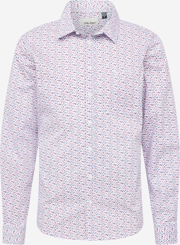 BLEND Regular fit Button Up Shirt in White: front