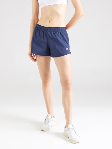 Regular Pantalon de sport 'Essentials' new balance en bleu : devant