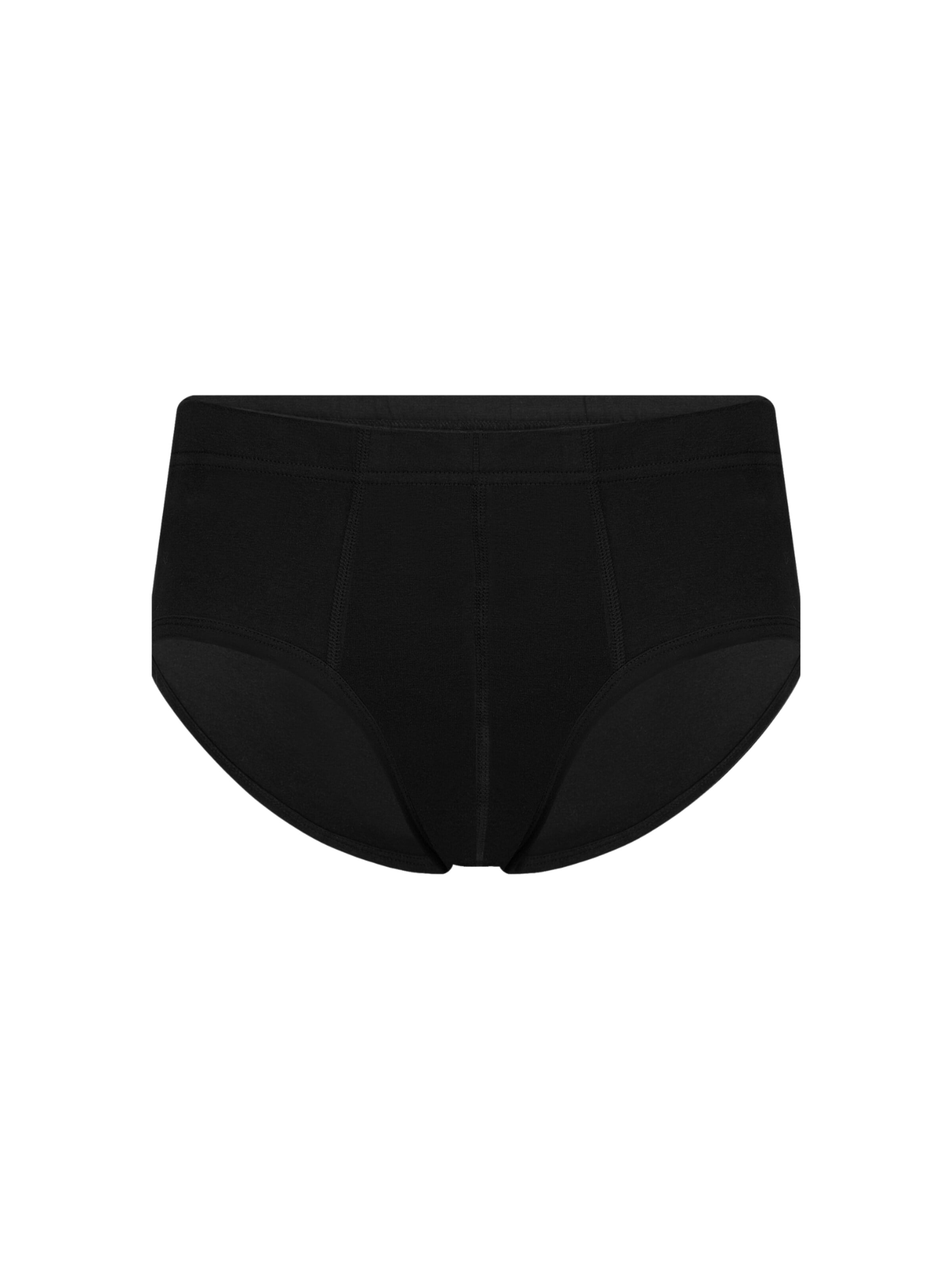 Albero Natur Slip 'Bio-Baumwoll Herrenslip mit Komfortbund'‌‌‌‌‌‌‌‌ in Schwarz: Vorderseite