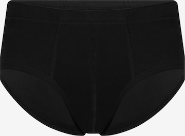 Albero Natur Slip 'Bio-Baumwoll Herrenslip mit Komfortbund' in Schwarz: Vorderseite