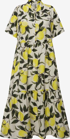 Ulla Popken Shirt Dress in White: front