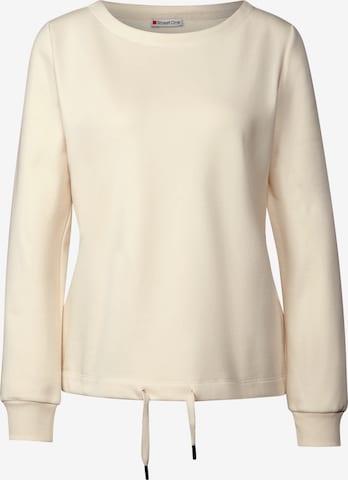 STREET ONE Sweatshirt in Beige: Vorderseite