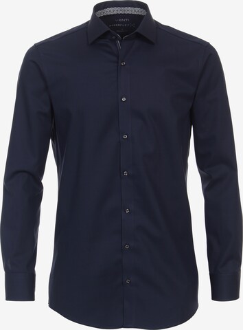 VENTI Slim fit Business Shirt in Blue: front