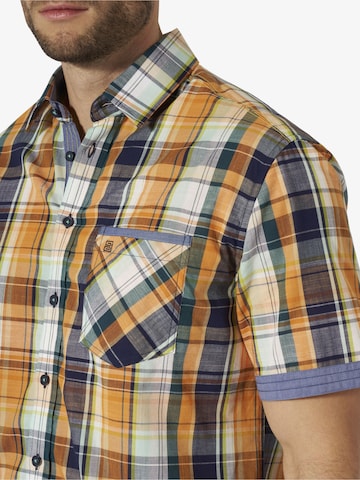 BABISTA Regular fit Button Up Shirt 'Lulona' in Orange