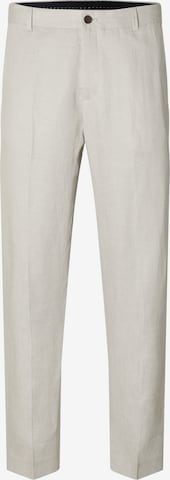 SELECTED HOMME Regular Pleated Pants 'Will' in Beige: front