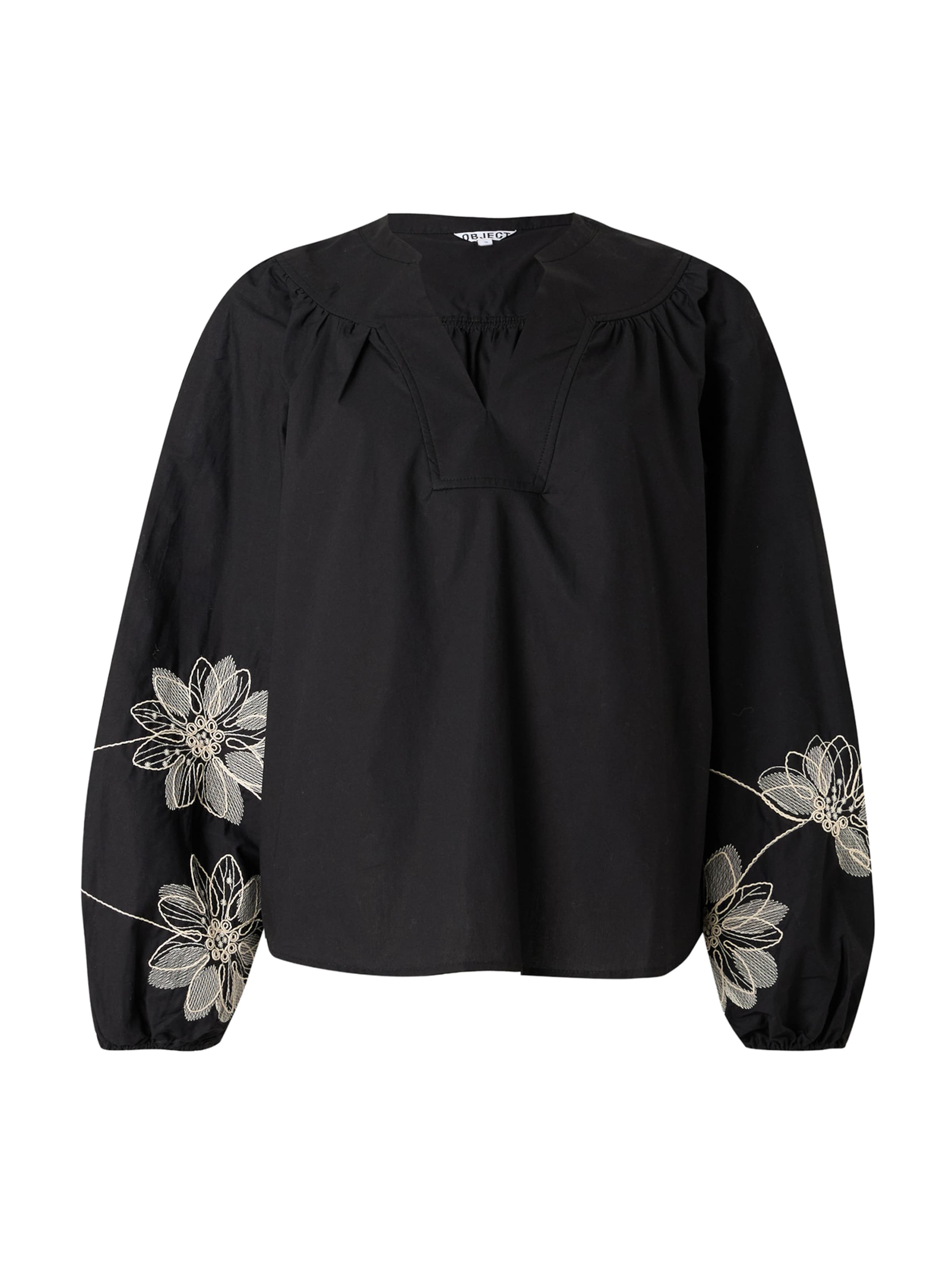 Camicia da donna 'OBJMERLE' di OBJECT in nero: frontale