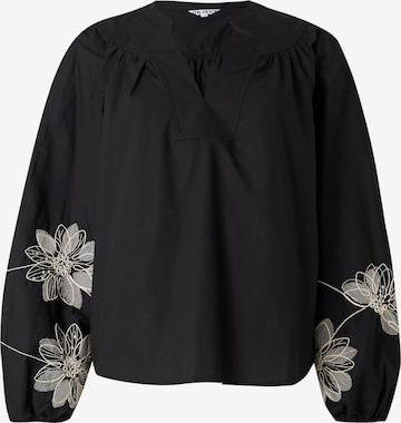 Chemisier 'OBJMERLE' OBJECT en noir : devant