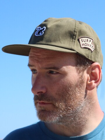 Surf Monkey Pet '5-Panel Cap Organic' in Groen
