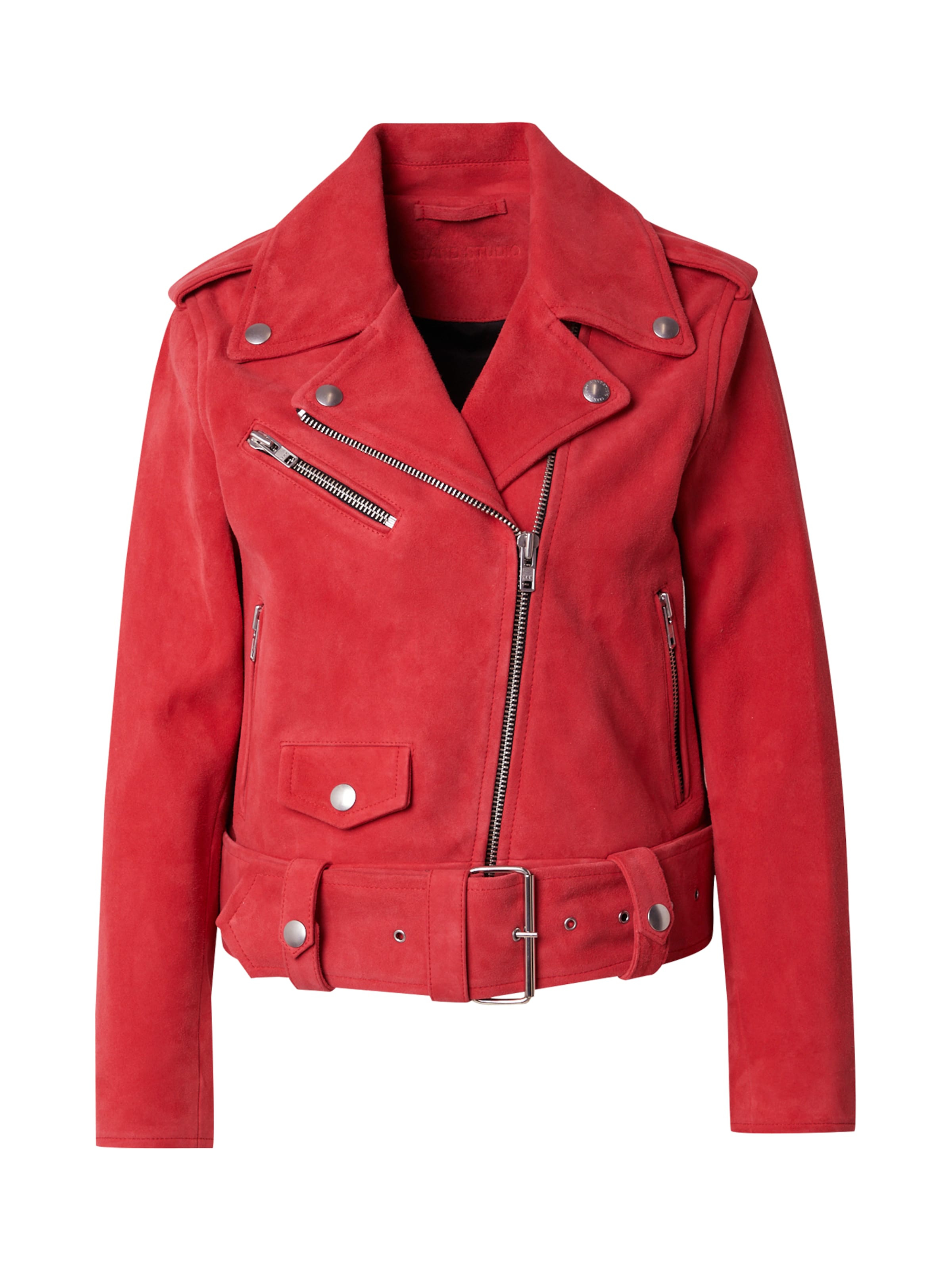 STAND STUDIO Φθινοπωρινό και ανοιξιάτικο μπουφάν σε κόκκινο: μπροστά