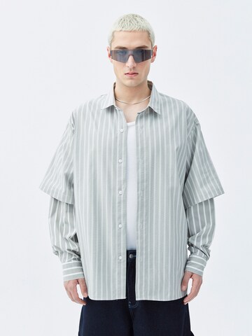 VAMOS CLO - Comfort Fit Camisa 'Seabrook' em verde: frente