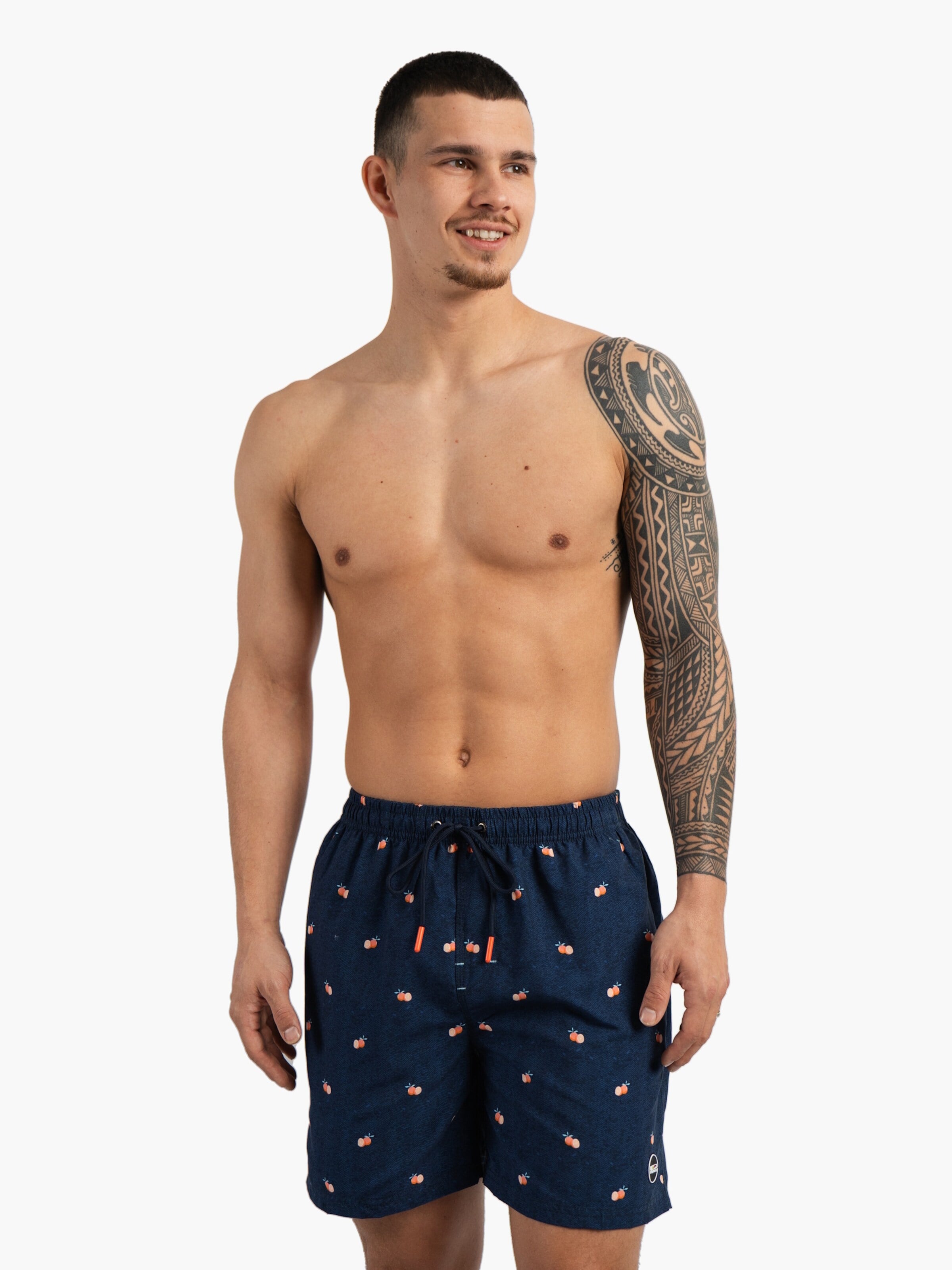 Happy Shorts Board Shorts in Blue: front