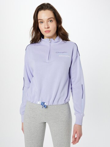 Champion Authentic Athletic Apparel Sweatshirt in Purple: front