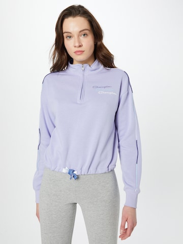 Sweat-shirt Champion Authentic Athletic Apparel en violet : devant