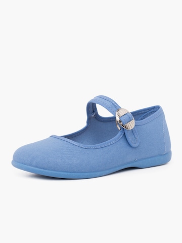 Ballerines Pisamonas en bleu : devant