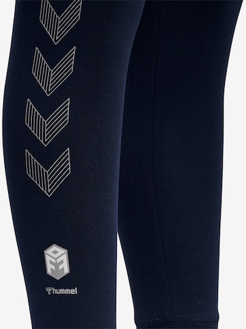 Hummel Skinny Sportbroek 'Move' in Blauw