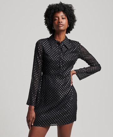 Superdry Shirt Dress 'After Party' in Black: front