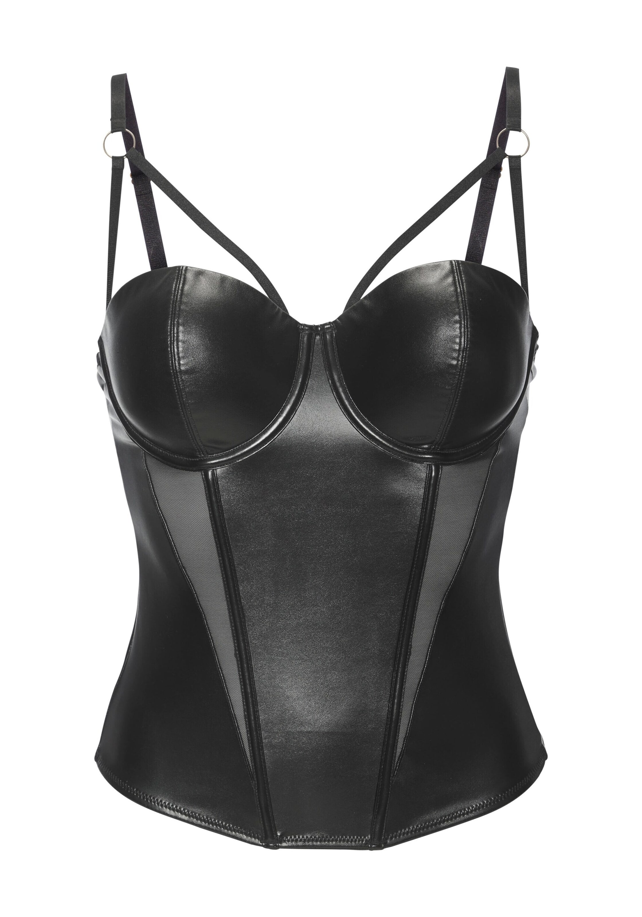 PETITE FLEUR GOLD Corsage in Black: front