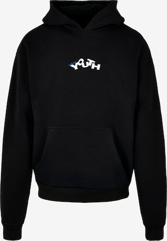 Lost Youth Sweatshirt 'Youth' in Black: front