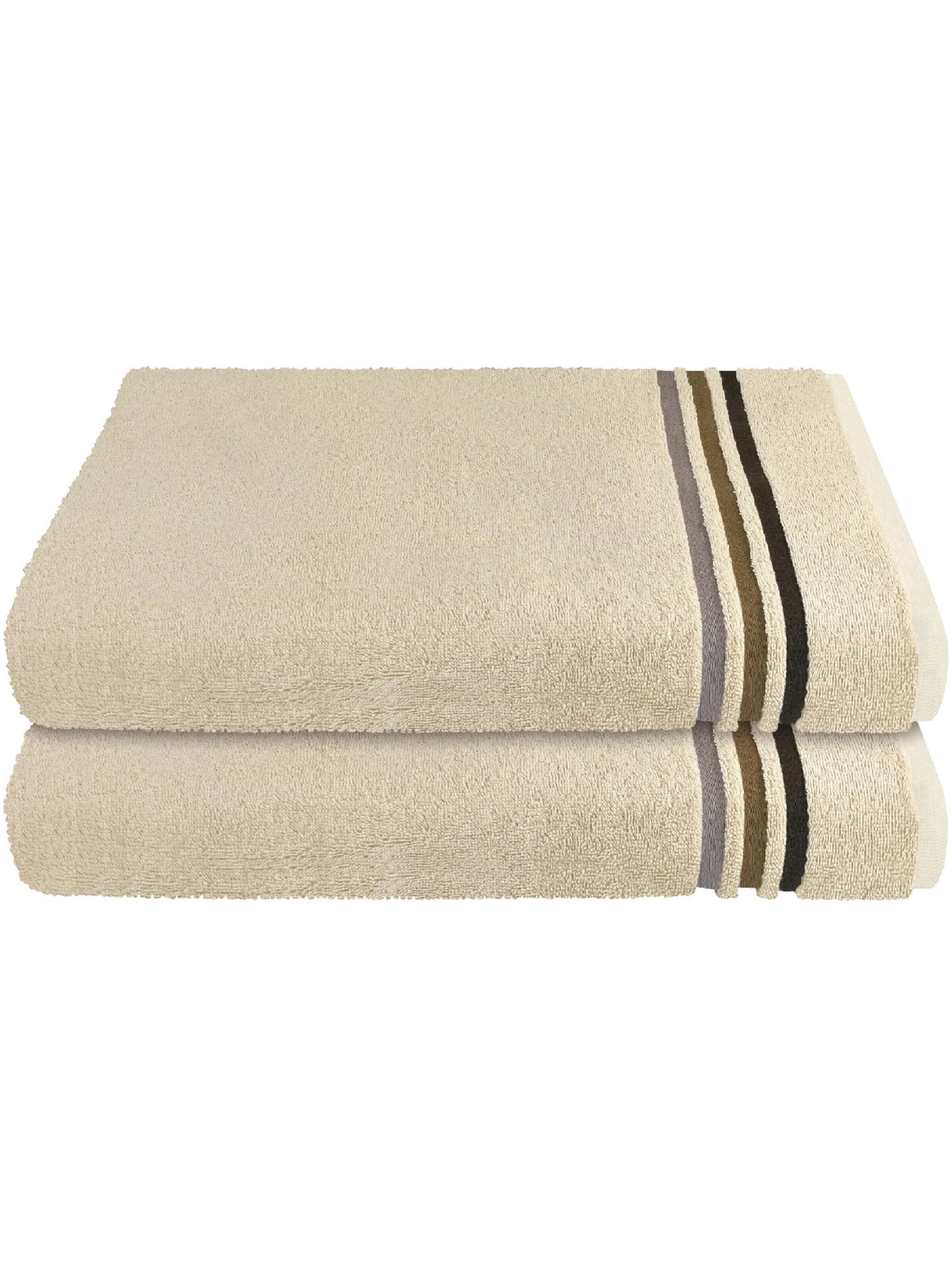 SCHIESSER Towel 'Skyline Color' in Beige: front