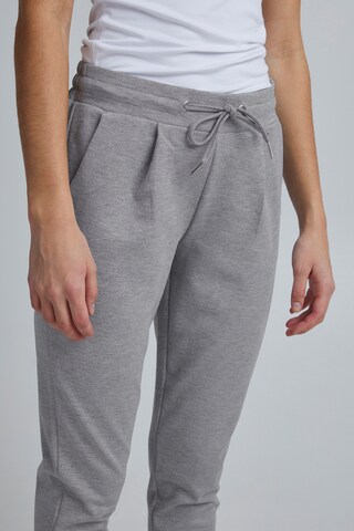 ICHI Slim fit Pants 'KATE' in Grey