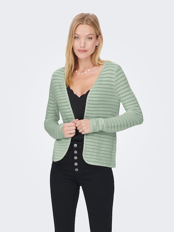 ONLY Knit Cardigan 'CRYSTAL' in Green: front