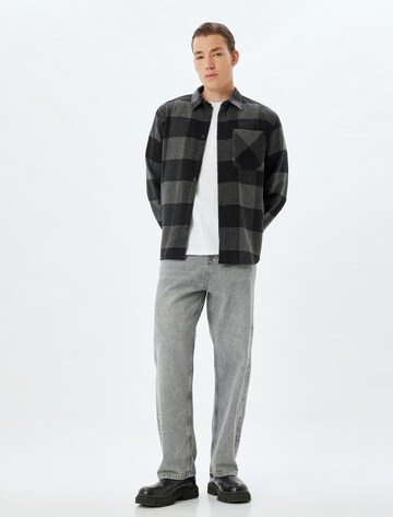 Koton Regular fit Button Up Shirt in Black