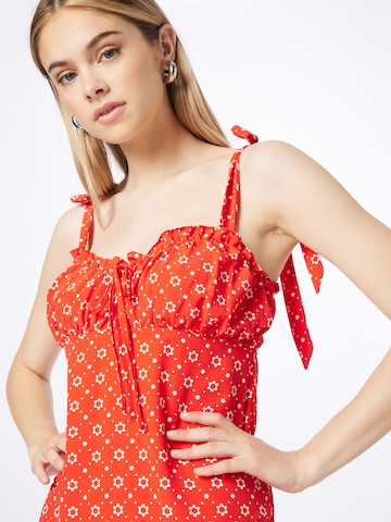 River Island Лятна рокля 'MOLLY' в червено