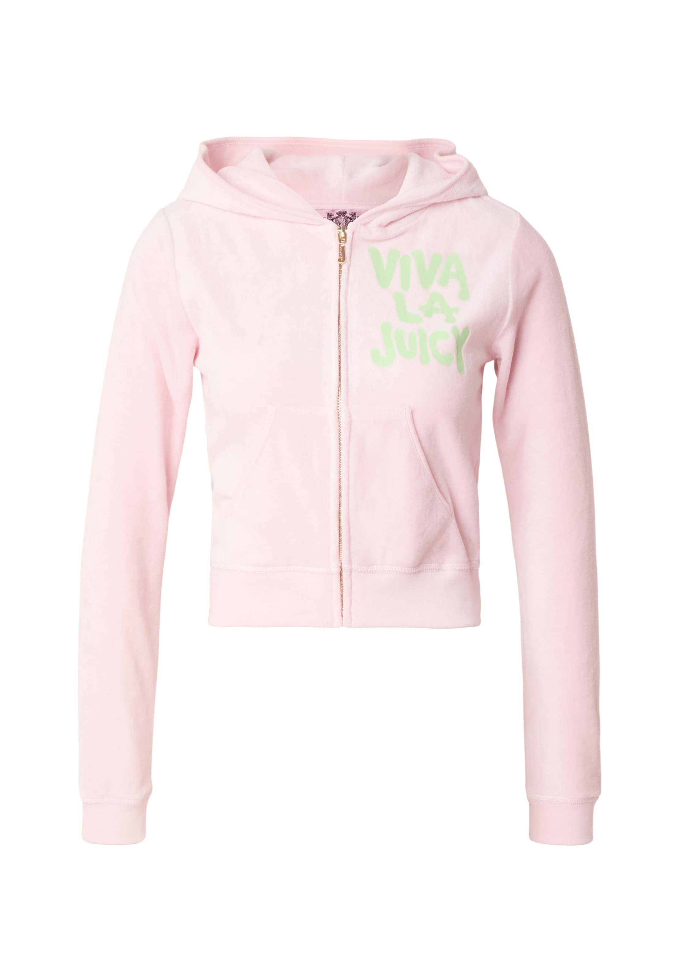 Giacca di felpa 'VIVA LA JUICY ' di Juicy Couture in rosa: frontale