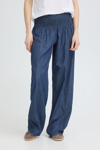 Pulz Loosefit Hose 'PZJILL' in Blau: Vorderseite