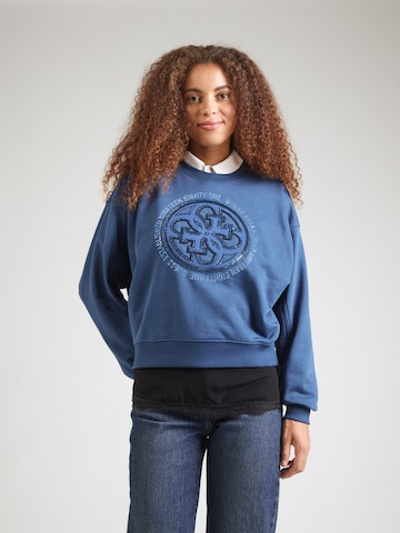 GUESSSweater majica - plava boja: prednji dio