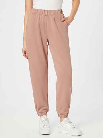 Tapered Pantaloni 'Ima' di MSCH COPENHAGEN in rosa: frontale
