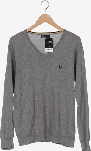 Fred Perry Sweater & Cardigan in L in Grey: front