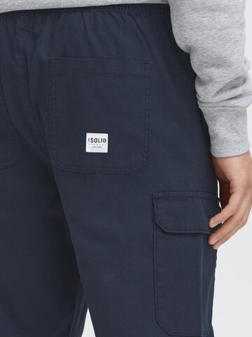 !Solid Tapered Cargobroek 'CAELAN' in Blauw