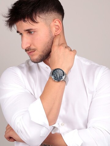Maserati - Reloj analógico en plata: frente