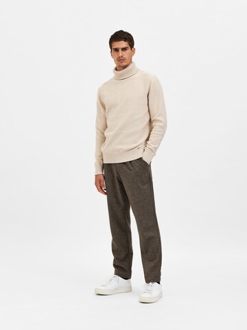 SELECTED HOMME Sweater 'Axel' in Beige