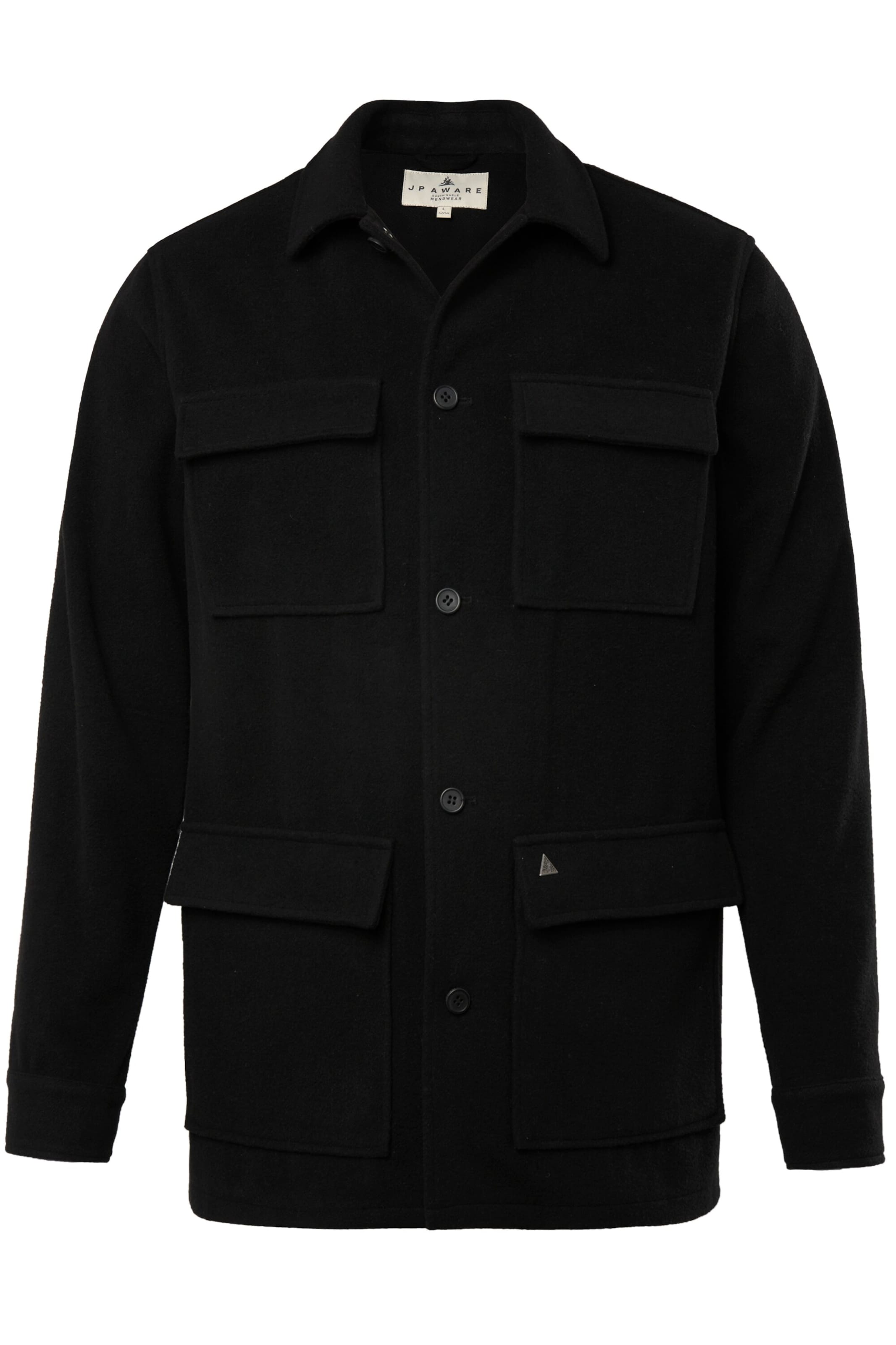 JP1880 Tussenjas in Zwart: voorkant