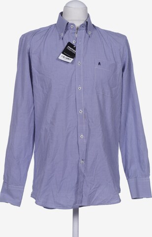 Ragman Button Up Shirt in M in Blue: front