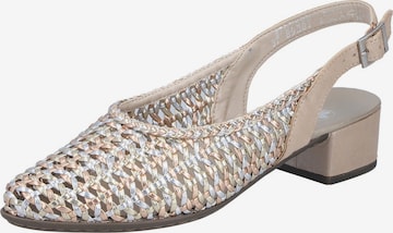 Rieker Лодочки с открытой пяткой в Серебристый: спереди