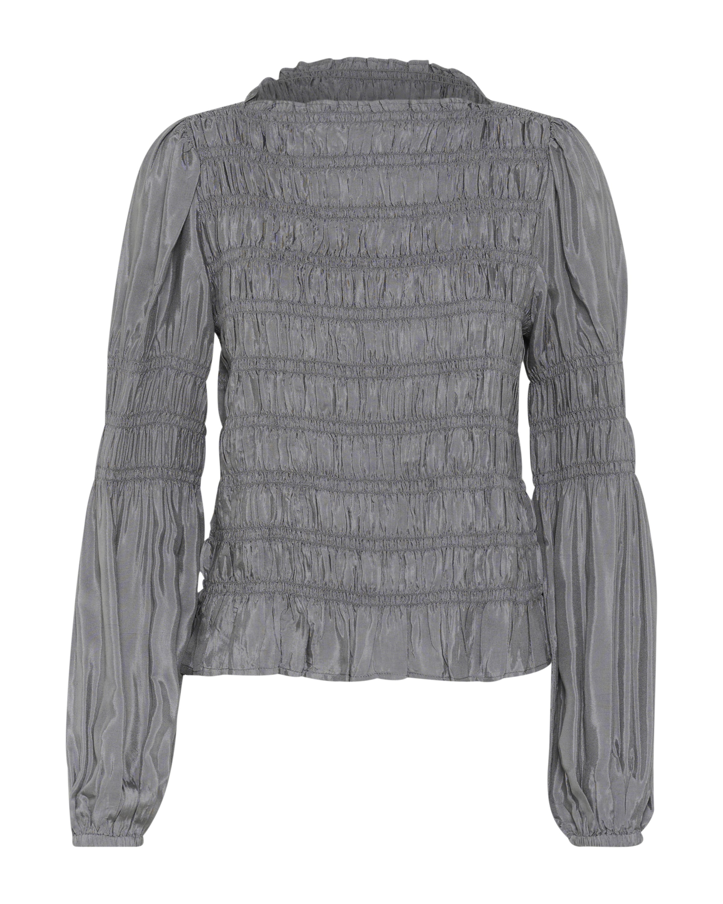 Cream Blouse 'Henva' in Grey: front