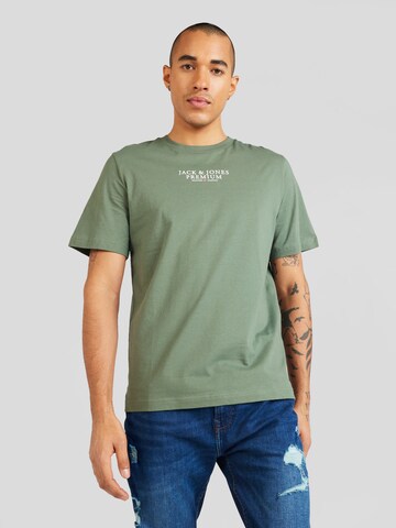 Jack & Jones Premium Koszulka 'ARCHIE' w kolorze zielony: przód
