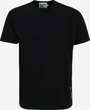 ABOUT YOU REBIRTH STUDIOS T-shirt 'Basic' i svart: framsida