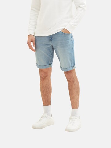 TOM TAILOR Regular Shorts 'Josh' in Blau: predná strana