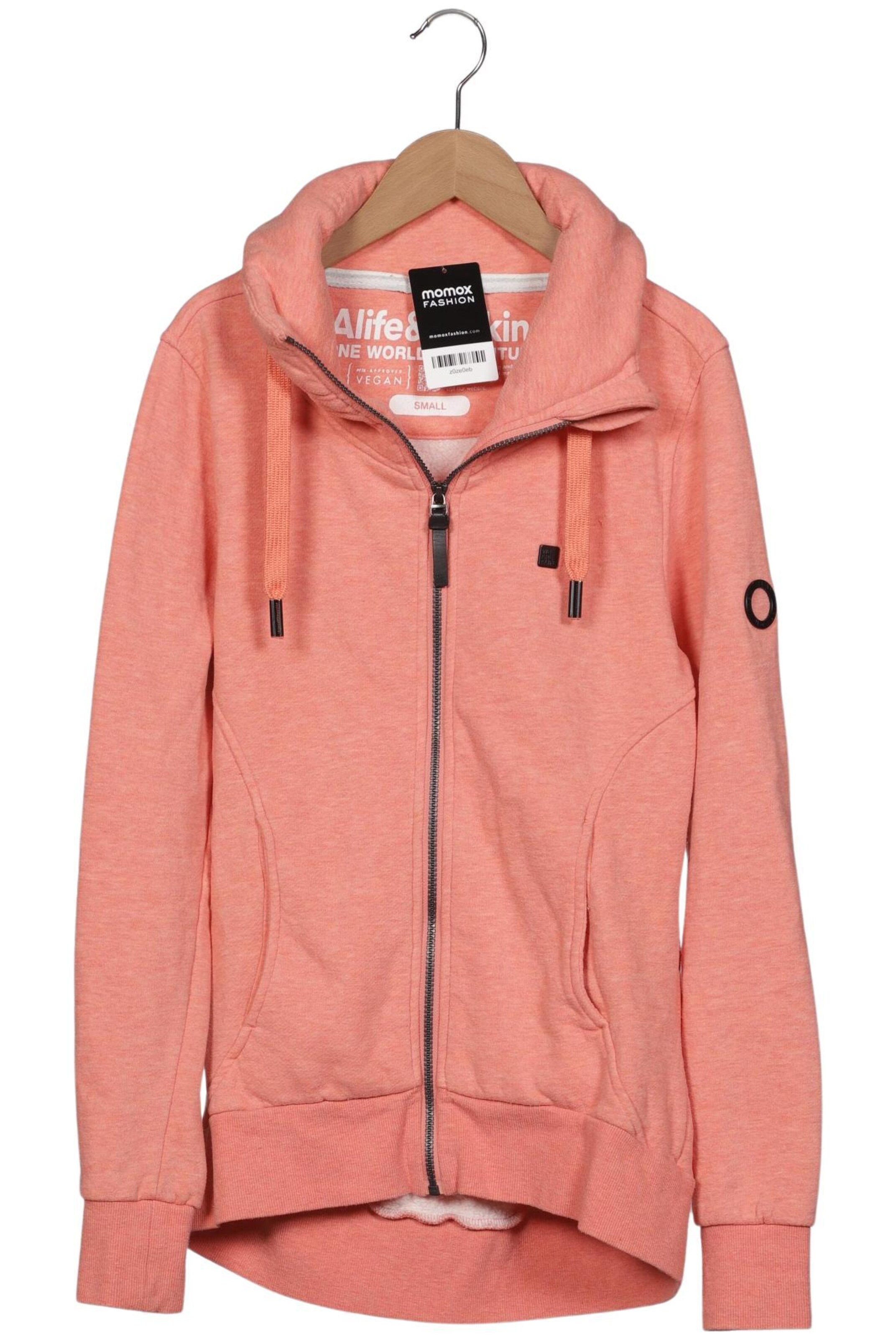 alife & kickin Sweatshirt & Zip-Up Hoodie in S in Pink: front