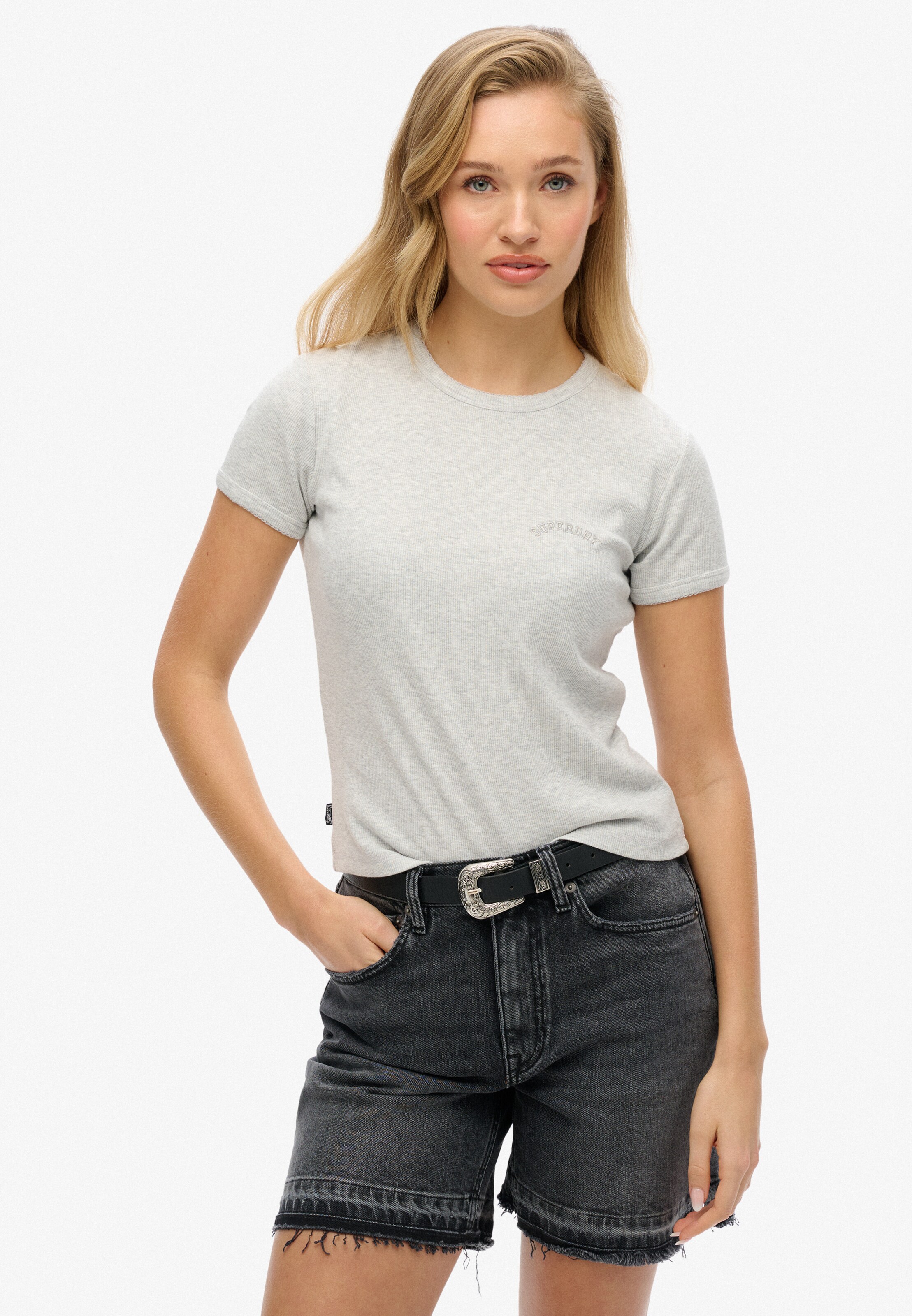 Superdry & Co Shirt in Grijs: voorkant