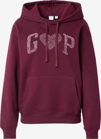 GAP Μπλούζα φούτερ 'HERITAGE' σε κόκκινο: μπροστά