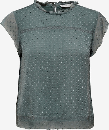 Camicia da donna 'Flora' di ONLY in verde: frontale